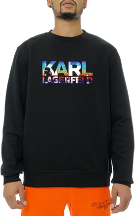 KARL LAGERFELD MEN-Bluza cu logo multicolor